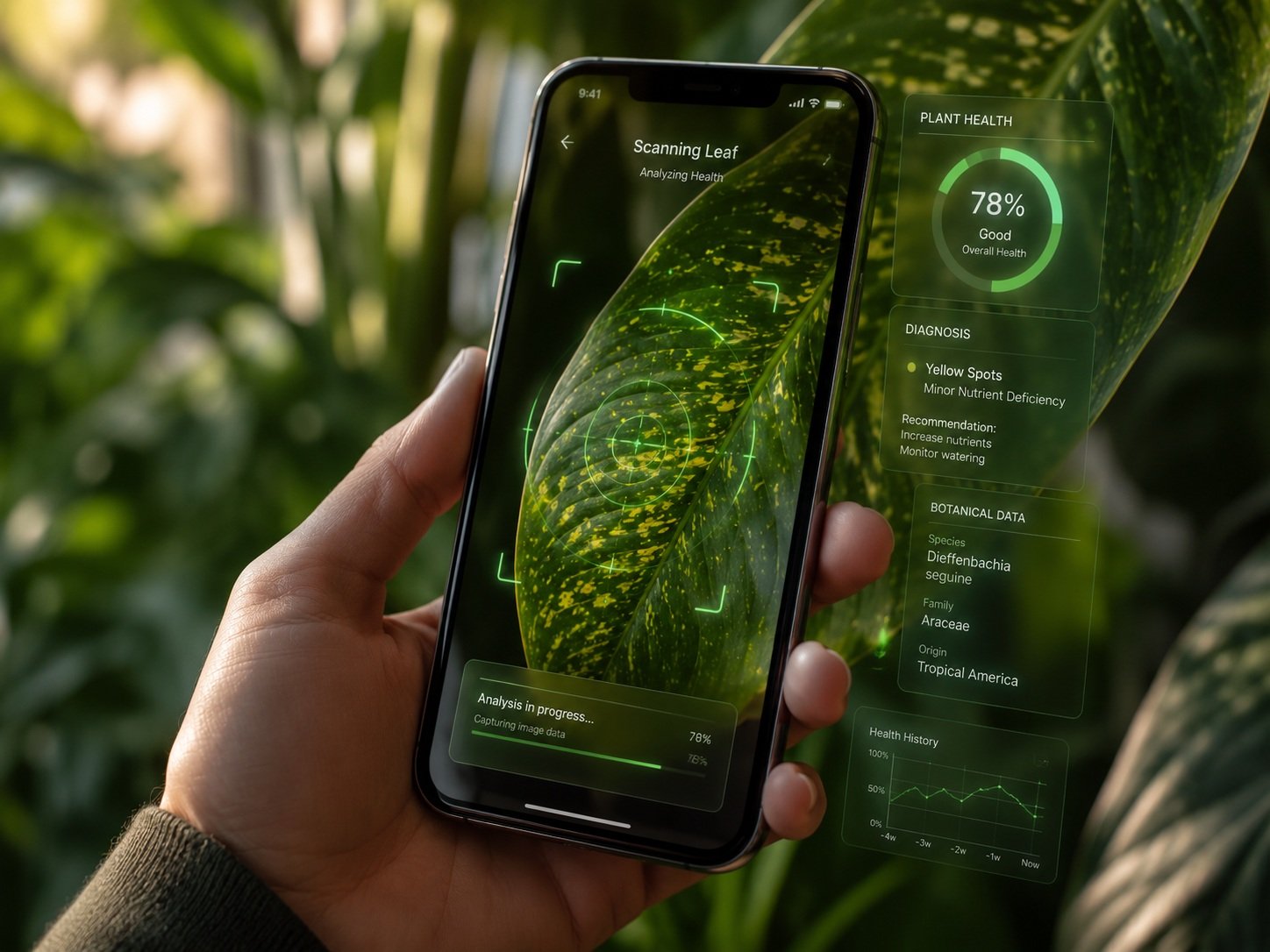 Healthy Monstera Deliciosa Scan