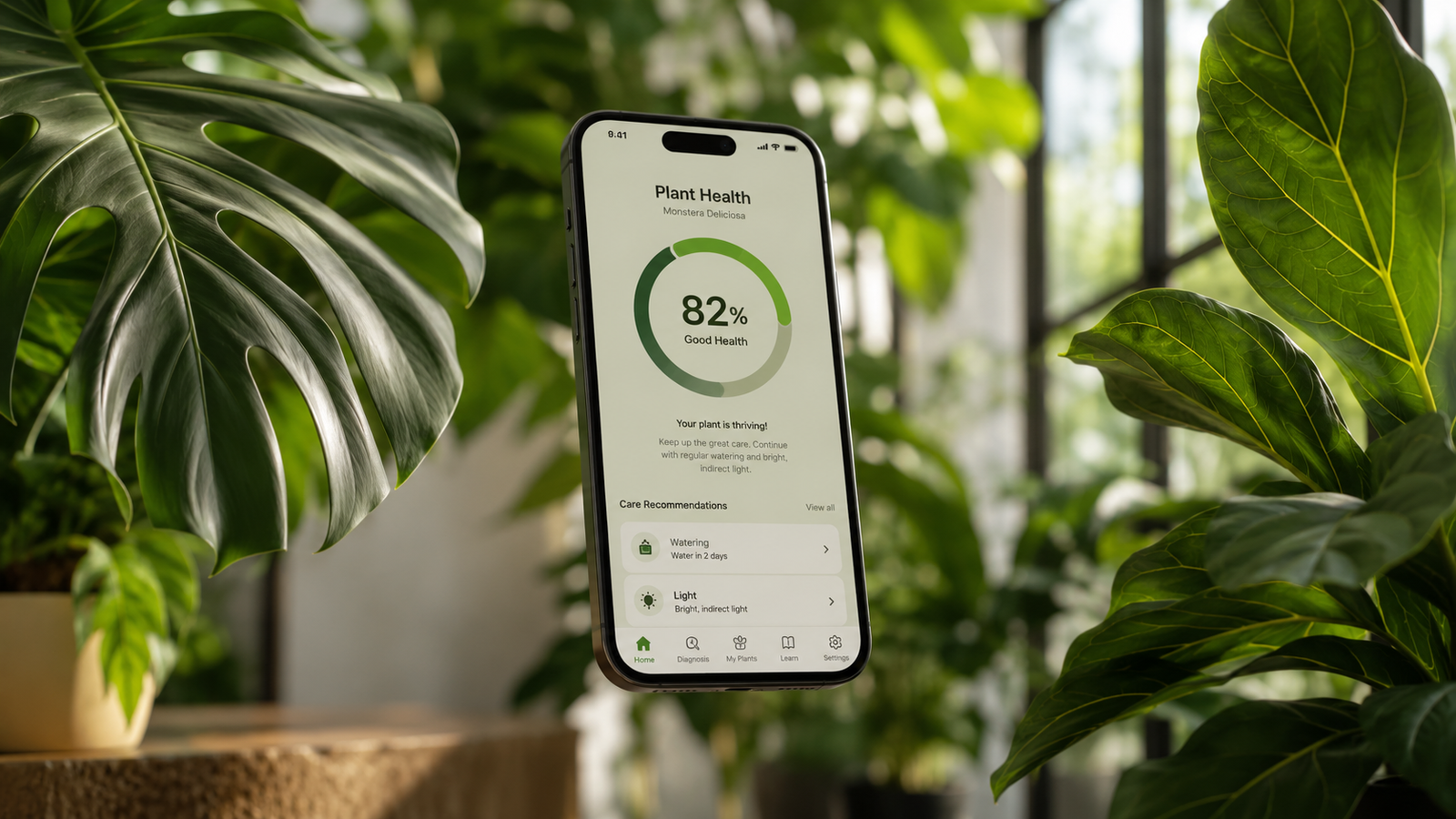 Plant Finder Premium Mobile App Mockup